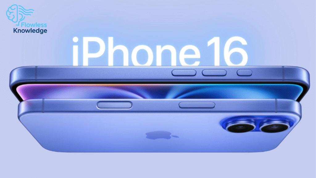 Concept render of the iPhone 16 showcasing its sleek design, larger display, and titanium frame – Apple's upcoming flagship smartphone for 2025